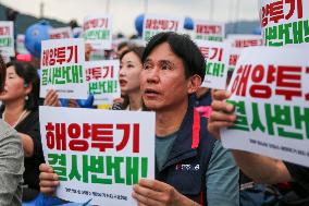 SOUTH KOREA-SEOUL-JAPAN-NUKE WASTEWATER DISCHARGE-PROTEST