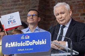 Election Campaign Of Law And Justice Party Leaders In Poland