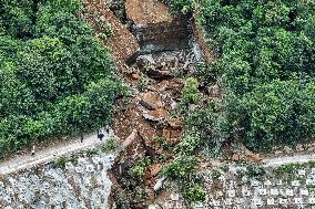 CHINA-HUBEI-LANDSLIDE-RESCUE (CN)