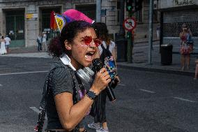 Demonstration For LGTBI Pride Day In Spain