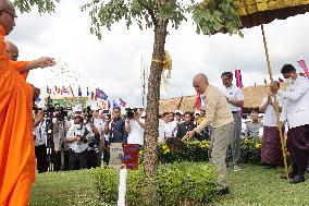 CAMBODIA-KAMPONG CHHNANG-NATIONAL ARBOR DAY-CELEBRATION