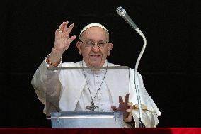 Pope Francis Angelus Noon Prayer - Vatican