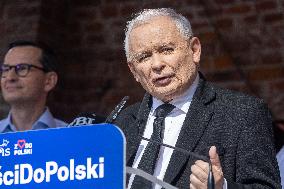 Election Campaign Of Law And Justice Party Leaders In Poland