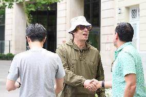 Liam Gallagher is seen leaving the Ritz Hotel