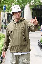 Liam Gallagher is seen leaving the Ritz Hotel