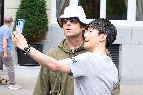 Liam Gallagher is seen leaving the Ritz Hotel