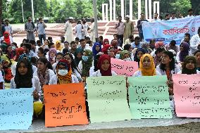 Mass Hunger Strike In Dhaka
