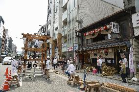 Float-building for Kyoto's Gion Festival