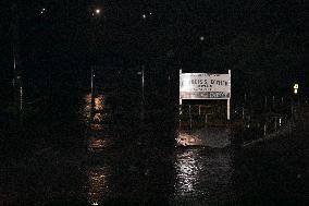 Flooding And Damage To Homes In Stony Point, New York