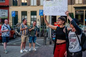 Protest Against Intimidation On The Streets In Nijmegen, Netherlands.