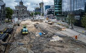 Extensive roadworks in central Tallinn