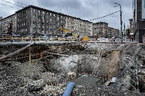 Extensive roadworks in central Tallinn