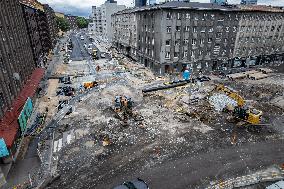 Extensive roadworks in central Tallinn