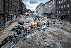 Extensive roadworks in central Tallinn