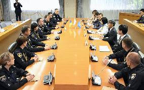 Ukrainian police train in Japan