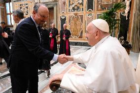 Pope Francis Receives RC Celta de Vigo Football Team - Vatican