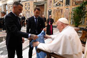 Pope Francis Receives RC Celta de Vigo Football Team - Vatican