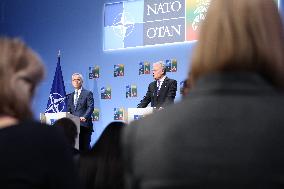 Initial Press Conference Before NATO Summit Starts Tomorrow