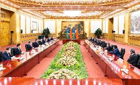 CHINA-BEIJING-XI JINPING-SOLOMON ISLANDS-PM-MEETING (CN)