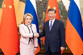 CHINA-BEIJING-XI JINPING-RUSSIAN FEDERATION COUNCIL SPEAKER-MEETING (CN)