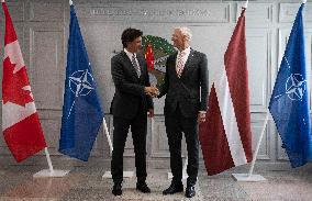 Justin Trudeau In Latvia