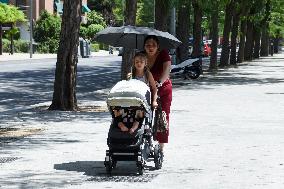 SPAIN-MADRID-HEAT WAVE