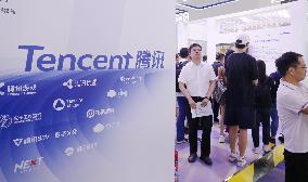 Tencent Booth at The 2023 WAIC in Shanghai