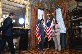 VP Harris Swears In Geeta Rao Gupta - Washington