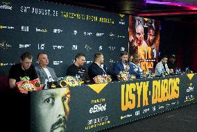 Press Conference Before Usyk v Dubois Fight In Warsaw