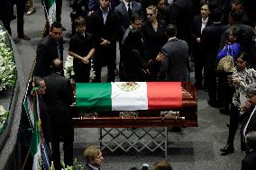 Chamber Of Deputies In Mexico Pays Mournful Tribute To Porfirio Muñoz Ledo