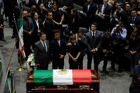 Chamber Of Deputies In Mexico Pays Mournful Tribute To Porfirio Muñoz Ledo