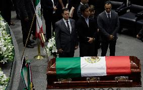 Chamber Of Deputies In Mexico Pays Mournful Tribute To Porfirio Muñoz Ledo