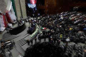 Chamber Of Deputies In Mexico Pays Mournful Tribute To Porfirio Muñoz Ledo