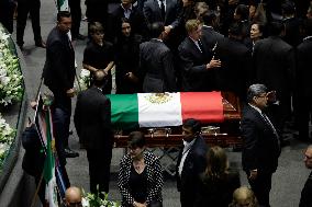 Chamber Of Deputies In Mexico Pays Mournful Tribute To Porfirio Muñoz Ledo