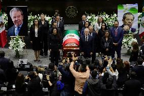 Chamber Of Deputies In Mexico Pays Mournful Tribute To Porfirio Muñoz Ledo