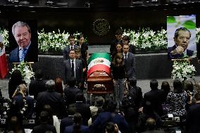 Chamber Of Deputies In Mexico Pays Mournful Tribute To Porfirio Muñoz Ledo