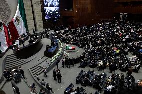 Chamber Of Deputies In Mexico Pays Mournful Tribute To Porfirio Muñoz Ledo