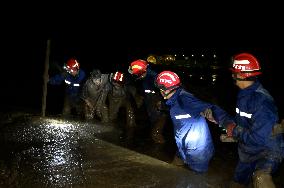 CHINA-GANSU-XIAHE-LANDSLIDE-RESCUE OPERATION (CN)