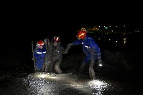 CHINA-GANSU-XIAHE-LANDSLIDE-RESCUE OPERATION (CN)