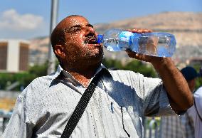 SYRIA-DAMASCUS-HEATWAVE