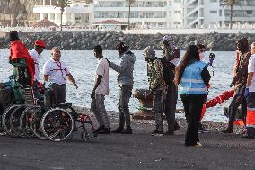 Maritime Safety Boat With 200 Migrants Arrives In Gran Canaria