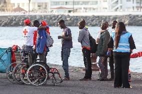 Maritime Safety Boat With 200 Migrants Arrives In Gran Canaria