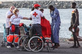 Maritime Safety Boat With 200 Migrants Arrives In Gran Canaria