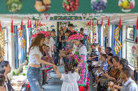 CHINA-CHONGQING-GUIZHOU-TRAIN-ONBOARD MARKET (CN)