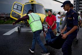 NEPAL-KATHMANDU-HELICOPTER CRASH