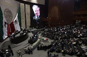 Posthumous Tribute To Politician Porfirio Muñoz Ledo In The Chamber Of Deputies Of Mexico