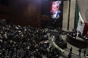 Posthumous Tribute To Politician Porfirio Muñoz Ledo In The Chamber Of Deputies Of Mexico