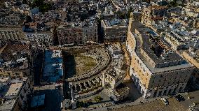 Drone View Of Lecce, Italy