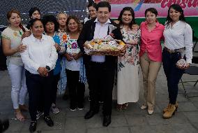 Press Conference For The Crystallised Sweets Fair In Xochimilco, Mexico City