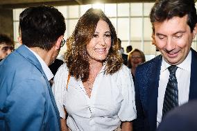 Daniela Santanche Attends Un'altra Europa Da Conservare Conference In Milan